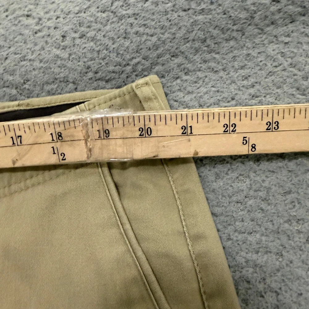 Lee Extreme Motion Chino Pants Mens 42x30 Tan Khaki Straight Fit Tapered Leg